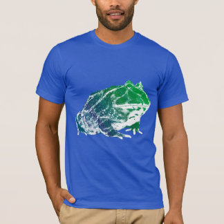 Pacman Frosch-Shirt-Blau T-Shirt