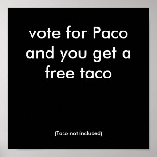 Paco-Abstimmung Poster