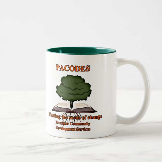 PACODES zwei-tonte Kaffee-Tasse Zweifarbige Tasse (Rechts)