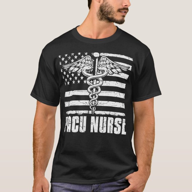 PACU Nurse Flag T-Shirt (Vorderseite)