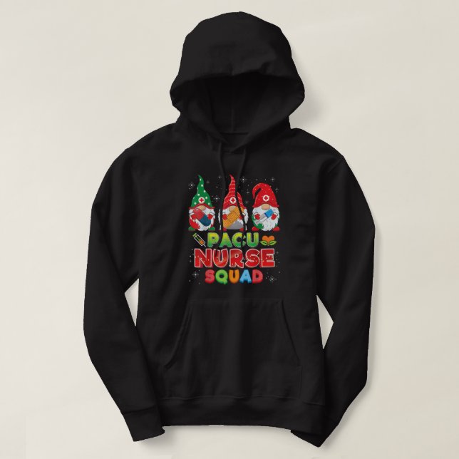 PACU Nurse Squad Weihnachtsgnomes Ugly Sweater Gno Hoodie (Design vorne)