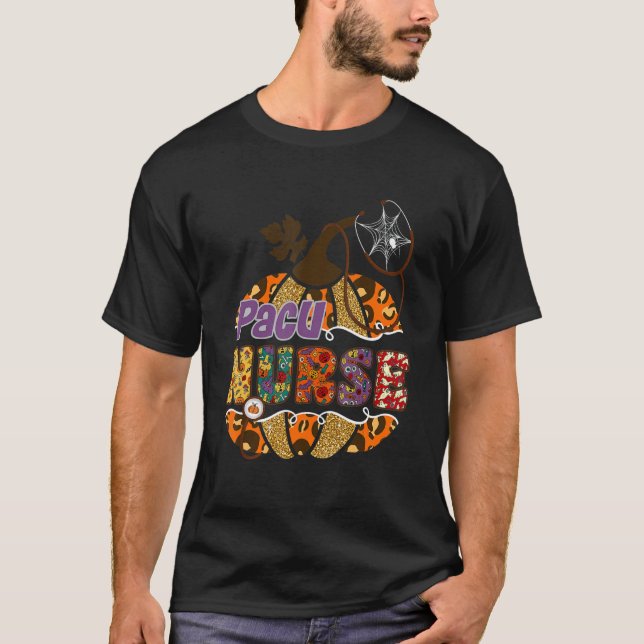 Pacu Nurse Stethoscope Nursing Halloween Pumpkin L T-Shirt (Vorderseite)