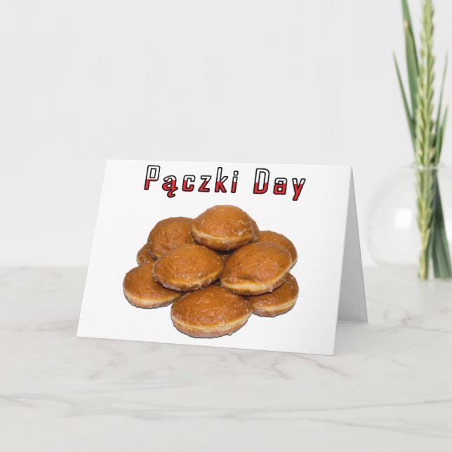 Paczki Day Karte (Vorderseite)