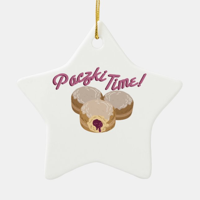Paczki Zeit! Keramik Ornament (Vorne)