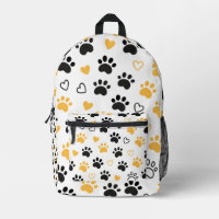 Pad Print & Hearts Muster Pet Liebhaber Geschenk