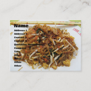 Pad Thai [ผั ด ท ย] Thailand Street Food Visitenkarte