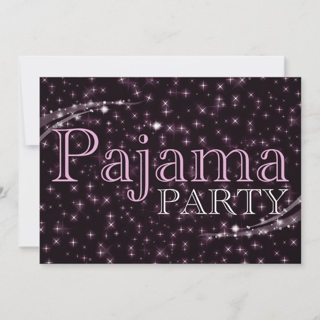 Padama-Party Einladungen: Starshine Einladung (Vorderseite)