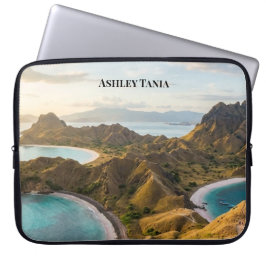 Padar-Insel Sonnenuntergangslandschaft Leinwand Laptopschutzhülle