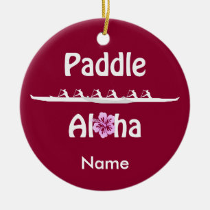Paddel Aloha-Wahine Keramikornament