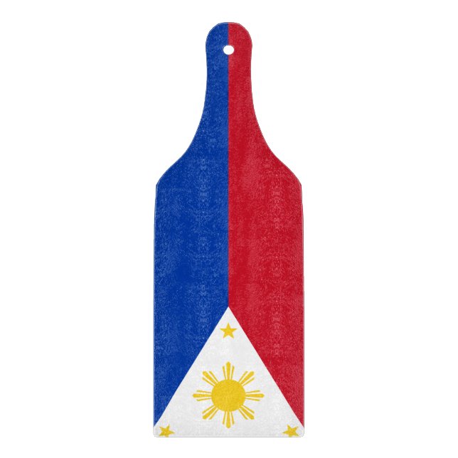 Paddel aus Glas, Flagge der Philippinen Schneidebrett (Vorderseite)