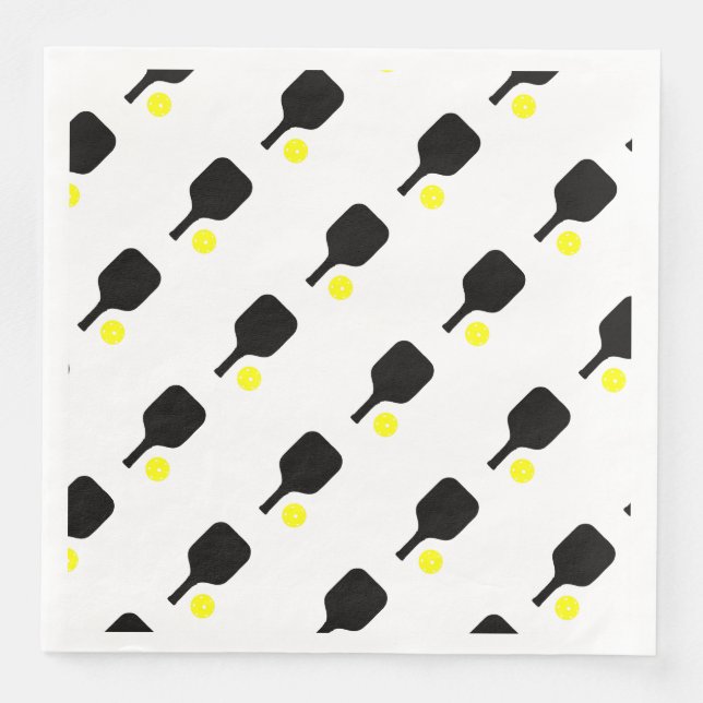 Paddel & Bälle Serviette (Vorderseite)