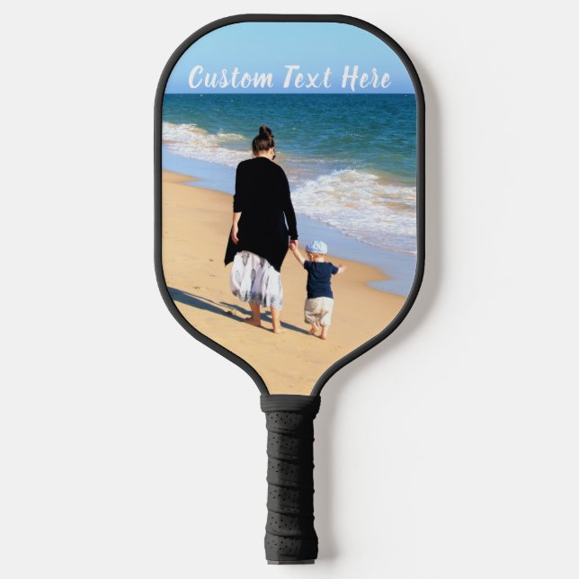 Paddel für benutzerdefinierte Foto-Textstapel mit  Pickleball Schläger (Vorderseite)