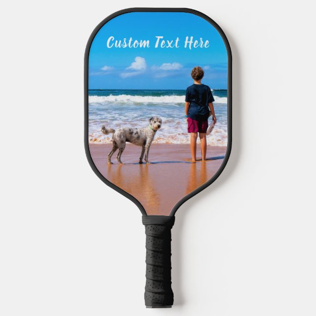 Paddel für das Foto mit Textname anpassen Pickleball Schläger (Vorderseite)