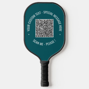 Paddel für den QR-Code Textfarben scannen Pickleball Schläger