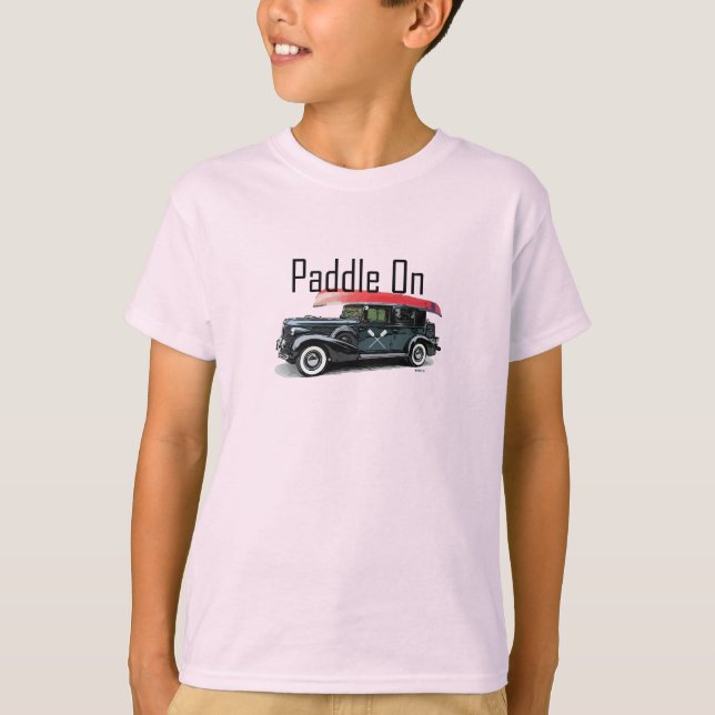 Paddel für klassische Fahrzeuggestaltung - Kids' e T-Shirt (Vorderseite)