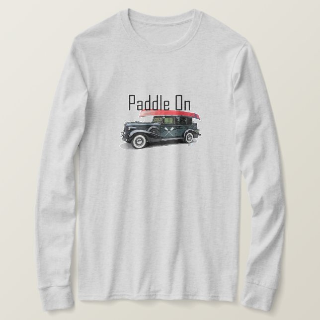 Paddel für klassische Fahrzeugkonstruktion - Grund T-Shirt (Design vorne)