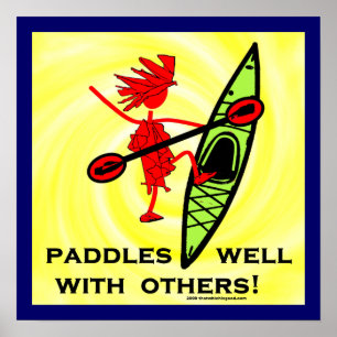 Paddel gut mit anderen poster