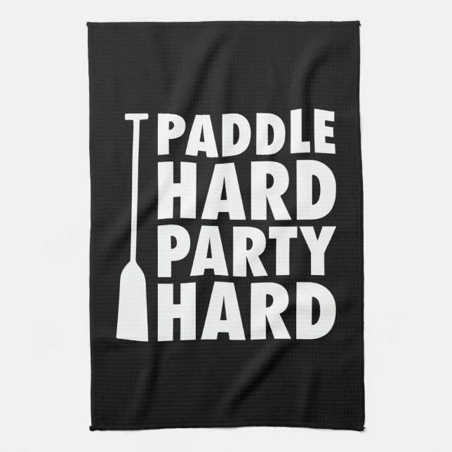 Paddel Hard, Party Hard Handtuch (Vertikal)