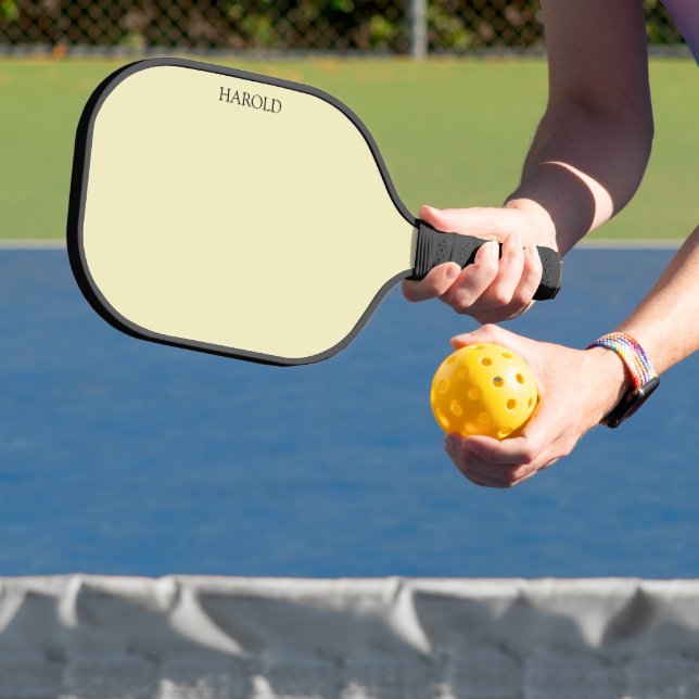 Paddel in Beige und Schwarz Pickleball Schläger (InSitu)