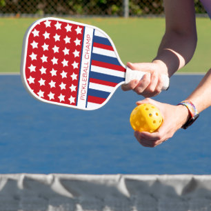 Paddel in Rot, Weiß und Blau Pickleball Schläger