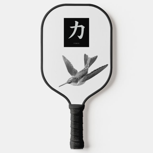 Paddel-KUSTOM-Paddel-Paddel-KAMPF - INITIAL UND HU Pickleball Schläger (Vorderseite)