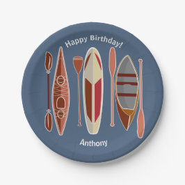 Paddel-Leidenschaft Pappteller