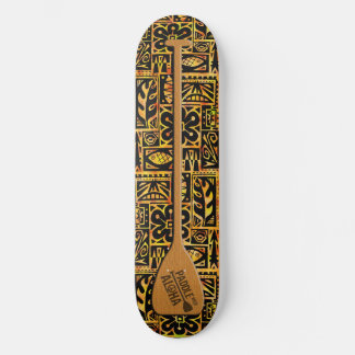Paddel mit Aloha Skateboard