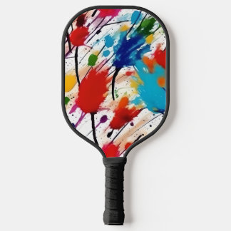 Paddel mit Paint-Spritzer-Design Pickleball Schläger