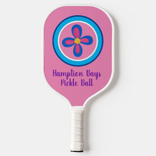 Paddel mit Pink-Blume Pickleball Schläger