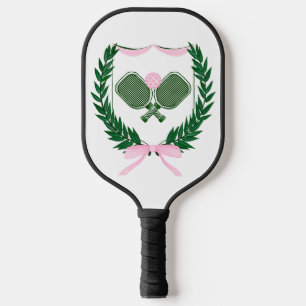 Paddel mit rosa und grünem Pickleball Schläger