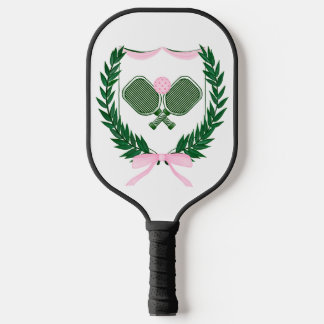 Paddel mit rosa und grünem Pickleball Schläger