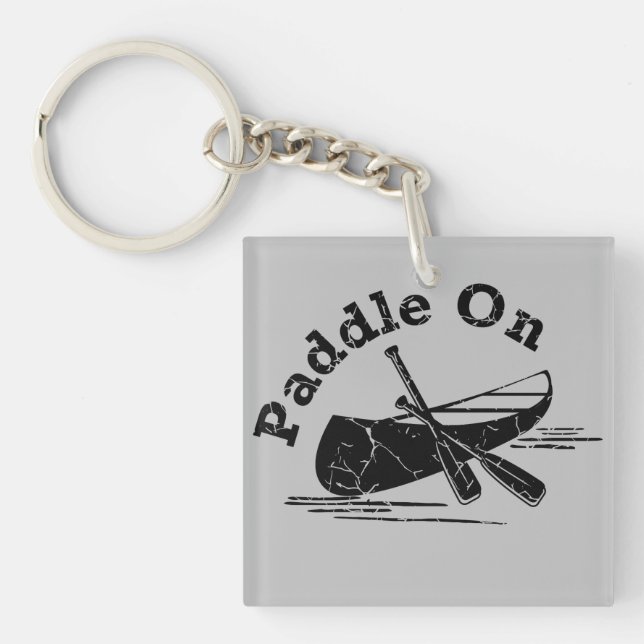 Paddel On Design - Quadrat (doppelseitig) Schlüsselanhänger (Vorderseite)