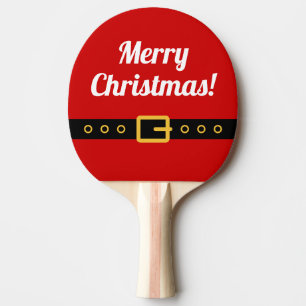 Paddel pong Klingeln der frohen Weihnachten für Tischtennis Schläger