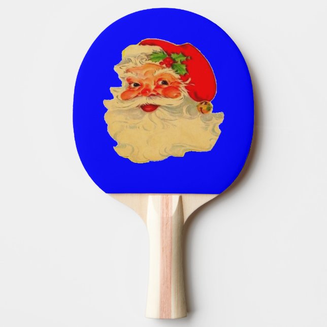 Paddel - Santa Claus - Blau. Tischtennis Schläger (Vorderseite)