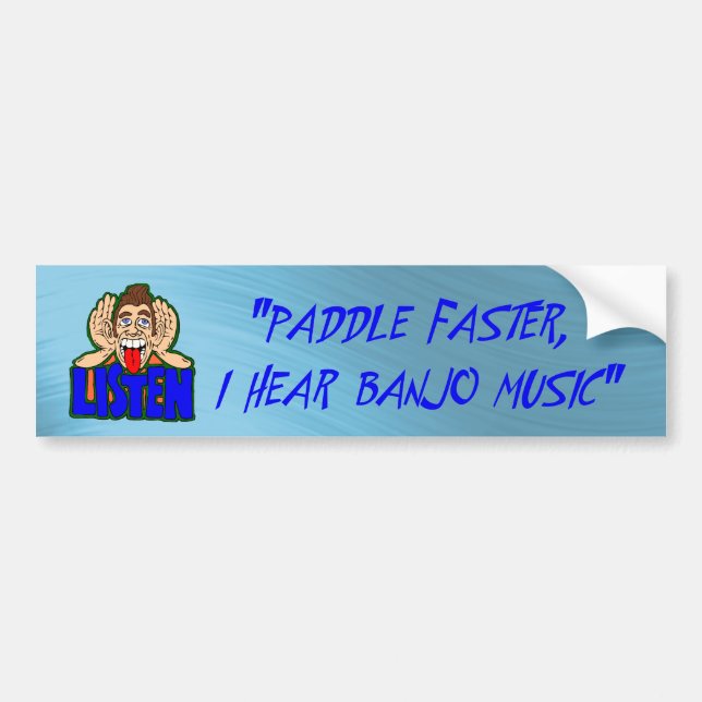 PADDEL SCHNELLER HÖRE ICH AUFKLEBER DES AUTOAUFKLEBER (Vorne)