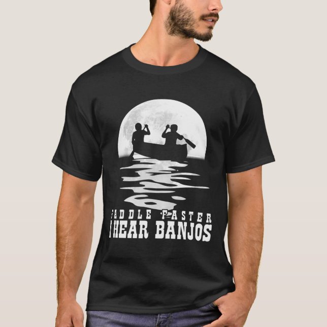 Paddel schneller höre ich Banjos T-Shirt (Vorderseite)