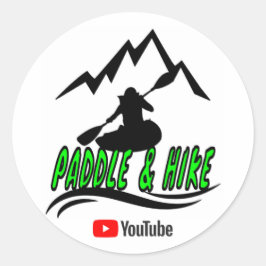 Paddel- und Hicksticker 1 Runder Aufkleber