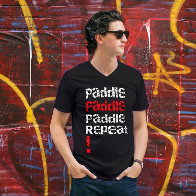 Paddel... Wiederholung - Entwurf der Steppplatine T-Shirt (Von Creator hochgeladen)