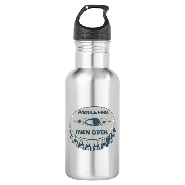 Paddel zuerst öffnen edelstahlflasche (Vorderseite)