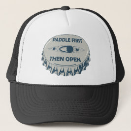 Paddel zuerst öffnen truckerkappe