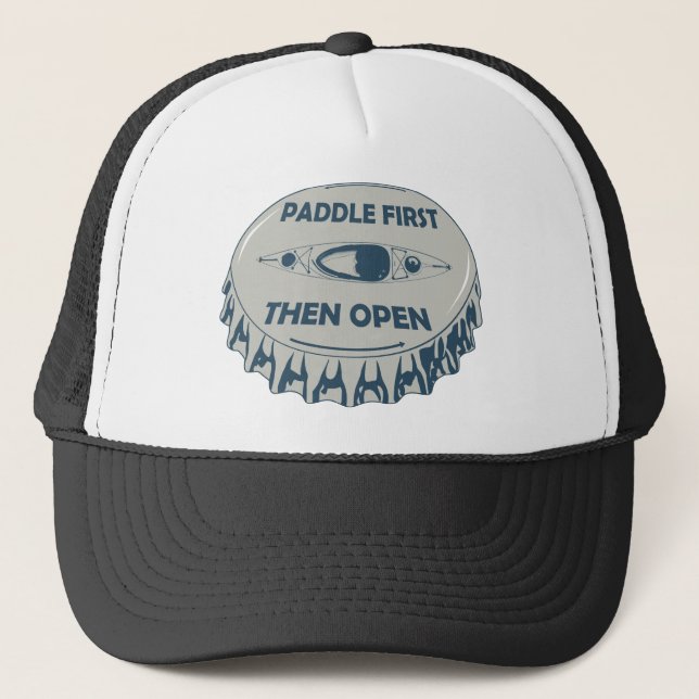 Paddel zuerst öffnen truckerkappe (Vorderseite)