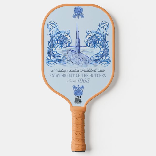 Paddel zum Thema "Submarine" Pickleball Schläger (Vorderseite)