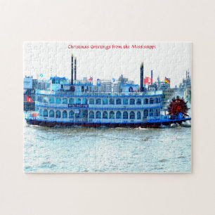 Paddelboot Mississippi. Jigsaw Puzzle