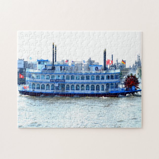 Paddelboot Mississippi. Jigsaw Puzzle (Horizontal)
