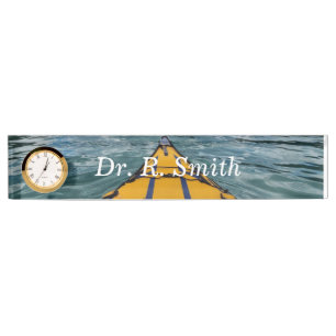 Paddelboot-Schreibtischschild Namensplakette