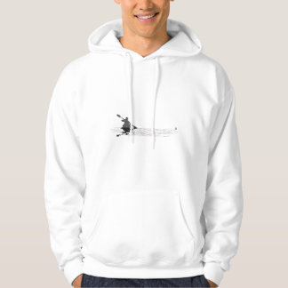 Paddelgrafik Paddelboot-Silhouette Paddler Kanu Pa Hoodie