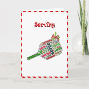 Paddelkarte für Weihnachten Karte