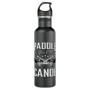 Paddeln Sie Ihr eigenes Kanuboot Fluss Funny Edelstahlflasche