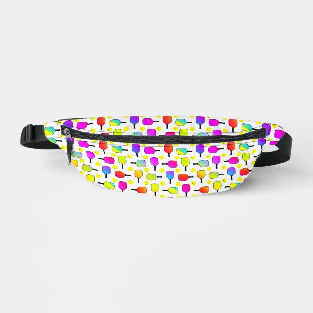 Paddelpaddel, Gelbes Pickleball, farbenfroh Bauchtasche (Vorderseite)