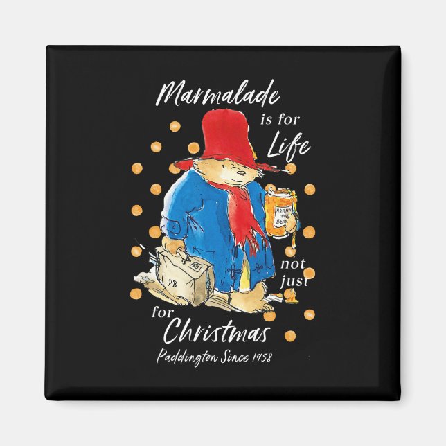 Paddington Bear Xmas Marmalade For Life Cute Merry Magnet (Vorne)